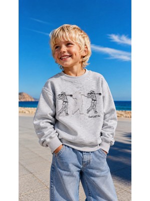 Overdo Erkek Çocuk Kabarma Baskılı 2ip Sweatshirt