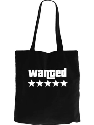 Z zepplin Wanted White Siyah Fermuarlı Bez Çanta Gabardin