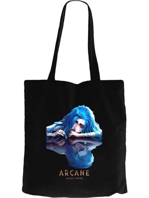 Z zepplin Arcane Jinx Siyah Fermuarlı Bez Çanta Gabardin