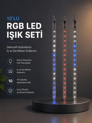 Str Store Kayan Yıldız Efektli Rgb LED Işık Seti Iç ve Dış Mekan Kullanımı