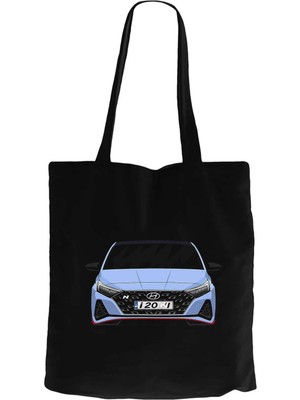 Z zepplin Hyundai İ20N Siyah Fermuarlı Bez Çanta Gabardin