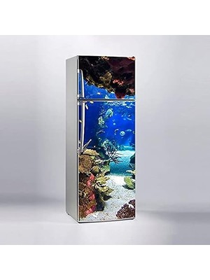 Buzdolabı Sticker Kaplama Dolap Kaplama Etiketi Su Altı Deniz