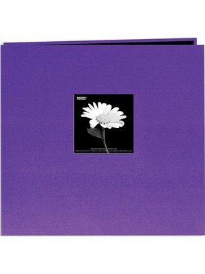 Book Cloth Cover Post Bound Album 12X12-GRAPE Purple