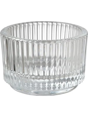 Tealight Tutucu Şeffaf Cam 3 5 cm