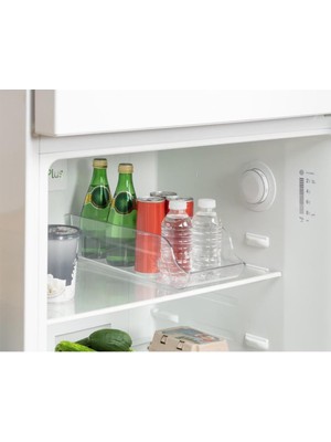 Pazar Kapısı 3 Lü Kırılmaz Ultra Dayanıklı Buzdolabı Düzenleyici Organizer Kutu Şeffaf Set (3 Lü Şişe Organizer Set)