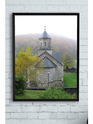 SBN - Store (PSTER12080) Manastır Kutsal Mekan Çerçeveli Tablo 2 (40X50CM)