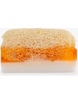 Str Store Doğal Kabak Lifli Ballı Eşek Sütü Sabunu 130 gr - Doğal Bal ve Kabak Lifi ile Zenginleştirilmiş, Cildi Besleyen ve Sıkılaştıran 100% El Yapımı Sabun