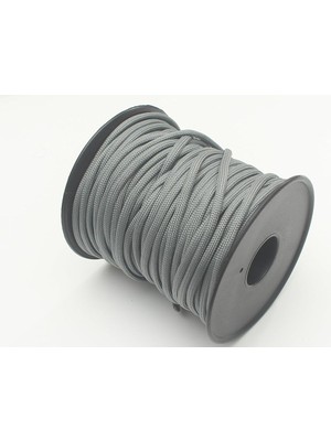 5 mm Renkli Paracord Ip (10 Metre) (Koyu Gri)
