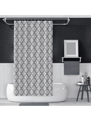 SBN - Store Banyo Perdesi 1X110X200 Tek Kanat Duş Perdesi Halka Hediyeli Duşakabin Perdesi 2111