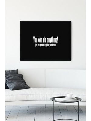 SBN - Store (PSTER12433) Yapabilirsin - You Can Do Anything Girişimcilik Çerçeveli Tablo (40X50CM)