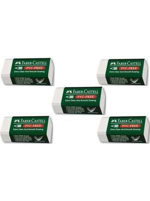 Faber Castell Pvc Free No:30 Küçük Boy Beyaz Silgi 5 Li