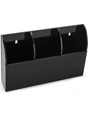 Tv &amp; Klima Kumanda Organizer (Siyah 3 Kumanda Kapasiteli)