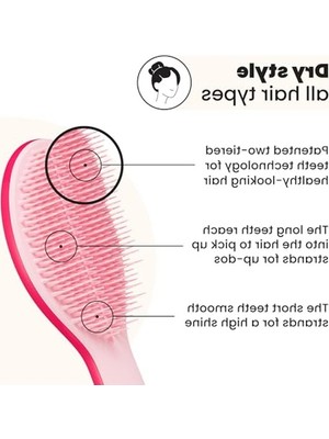 Die Grup Tangle Teezer The Ultimate Styler Bright Pink Saç Fırçası-Tarak