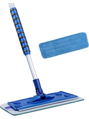 Die Grup Silva Mikrofiber Tekli Mop Set - Yalnızca Duvar ve Tavan Bezi Dahil (1 Adet), 90-156 cm Teleskopik Alüminyum Sap, 360 Derece Dönen Cırtlı Başlık, Duvar Tavan ve Yüksek Yüzeyler Için