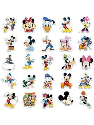 Die Grup Pembe Minnie Mouse Miki Fare Laptop Notebook Tablet Sticker Seti