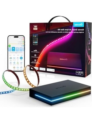 Die Grup Tv Arkası LED Ambiyans Aydınlatma, Govee Aı Sync Box 2