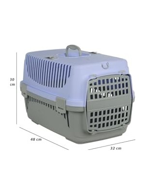 Die Grup Kedi Köpek Evcil Hayvan Taşıma Çantası Box Çok Fonksiyonlu (Lila, Orta)