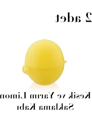Die Grup 2 Adet Bpa Içermeyen Limon Saklama Kabı, Uzun Süreli Tazelik Sağlayan Set