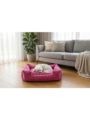 Die Grup Kedi Yatağı, Küçük Irk Köpek Yatağı 60X45 Pembe