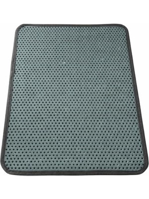 Die Grup Ucuz Elekli Kedi Tuvalet Önü Paspası Kedi Kumu Paspası - 60X42CM Kırılmaz Plastik