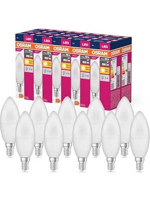 Die Grup Osram 7,5W (60W) E14 Duy LED Mum Ampul 2700K Sarı Işık 10 Lu Paket          [enerji Sınıfı F]
