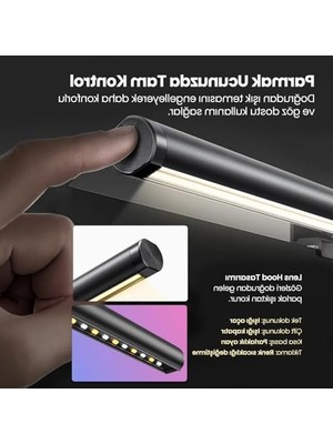 Die Grup Ergoflex EF-354 Kablosuz Kumandalı, Dokunmatik Ayarlanabilir Bilgisayar Monitör Işık Çubuğu