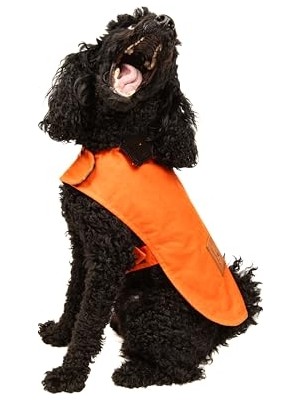 Die Grup Stuf&co Köpek Montu, Su ve Rüzgar Geçirmez, Ithal Waxed Cotton Kumaştan Üretilmiş (Turuncu, X-Large)
