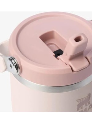 Die Grup Stanley Iceflow Flip Straw Tumbler Pipetli Termos Bardak, 0.60 Litre, Pembe Kuvars (Rose Quartz)