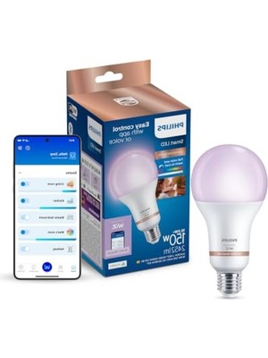 Die Grup Philips Smart Lighting LED Ampul A80 E27 150W Eşdeğer Rgb - Google Home, Alexa, Homekit ve Matter Uyumlu          [enerji Sınıfı E]