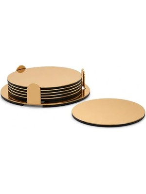 Die Grup Ikea Glattis 503.430.05 Tutuculu Altlık, Pirinç, 7,6 Cm, 6 Adet