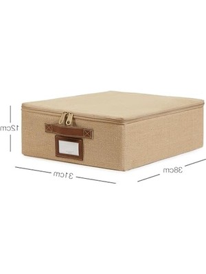 Die Grup 31 x 38 x 12 cm Küçük Boy Jüt Destekli Kutu, Depolama Için