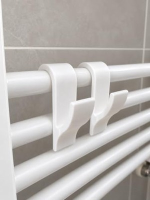 Die Grup 2'li Set Delme Gerektirmeyen Pratik Havlupan Askısı, Banyo Düzenleyici
