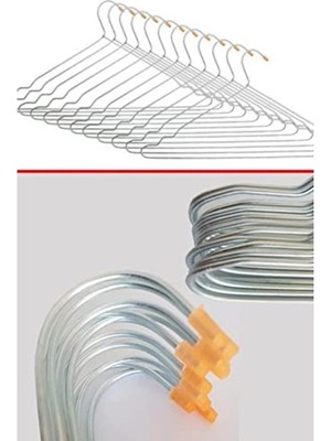 Die Grup 12 Adet Metal Elbise Askısı, 3mm Kalınlık, Dayanıklı