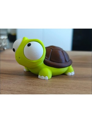 Die Grup Goofy Series – Turtle Movable Eyes Noams Turtle Hareketli Gözlü Şapşal Kaplumbağa Biblo, Noams Esprili Hayvan Figürü, Eğlenceli Masa Üstü ve Bilgisayar Masası Objeleri, Ilginç Pop Art Oda Dekorasyonu