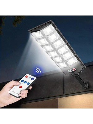 Die Grup 300W Solar Hareket Sensörlü Bahçe Aydınlatması 6 LED Panel Lamba, Güneş Enerjili, Kumandalı 3modlu          [enerji Sınıfı A]