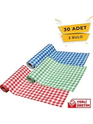 Die Grup Tek Kullanımlık Masa ve Aktivite Örtüsü 100X120 3'lü Rulo, Çok Renkli