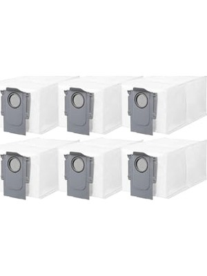 Die Grup Roborock Saros 10,saros 10R / Qrevo Serisi / S8 Maxv Ultra,s8 Max Ultra Robot Süpürgeler Için Toz Çöp Torbası Yedek Parça Seti-6 Adet