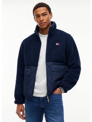 Tommy Jeans Teddy Kontrast Dokulu Rahat Ceket DM0DM23227BDS