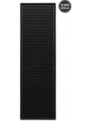 Siliconly Bar Mat 60X15 –%100 Silikon Kaymaz Sıvı Tutucu – Bardak/kafe/bar