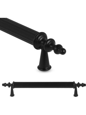 Glaswen Erciyes Kulp Siyah 96 mm Kulp Mobilya Mutfak Dolabı Çekmece Dolap Kapak Kulpu Kulbu Metal Kulpları