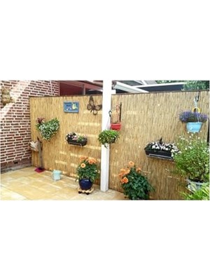 Die Grup 150 x 500 cm Kahverengi Bambu Çit - Bahçe Sınırları Için