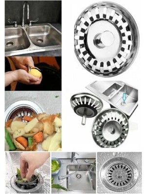 Die Grup Paslanmaz Çelik Sifon Süzgeci, 8 cm Lavabo Giderleri Için