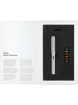 Die Grup Lamy Safari Dolma Kalem Metal Klips M Uç All White Renkli Halkalı Özel Set