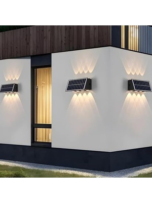 Die Grup Güneş Enerjili LED Aplik, IP65 Su Geçirmez Dış Mekan Aydınlatması