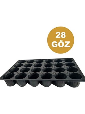 Die Grup 28 Göz (2 Adet) Viyol Fide Yetiştirme Viyolü Fidan Yetiştirme Kabı Çilek Sebze Meyve Süs Bitkisi Skulent Fidelik