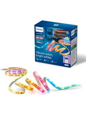 Die Grup Philips Smart Lighting Rgbıcww LED Şerit, 5 M, Tip C, Çok Renkli Renk Geçişleri, Ayarlanabilir Beyaz Işık, Ortam Işığı, Wiz, Alexa, Google Home, Apple Home ile Bağlanır, Tekli Paket          [enerji S