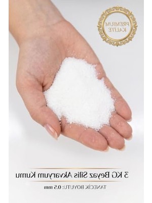 Die Grup 3 kg Beyaz Silis Akvaryum Kumu, 0,5 mm Ince Taban Kumu