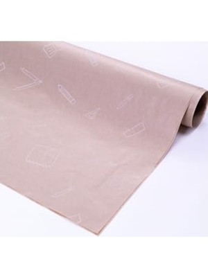 Die Grup 70X100 cm Kırtasiye Desenli Ambalaj Kağıdı, 5'li Paket