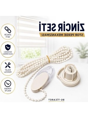Die Grup Zebra Perde Mekanizması Seti, Takmatik Stor Perde Için Uyumlu