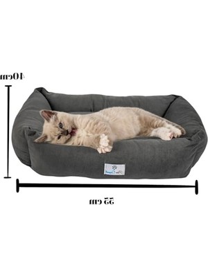 Die Grup Kedi ve Küçük Irk Köpek Yatağı 55 cm x 40 cm - Antrasit Renk